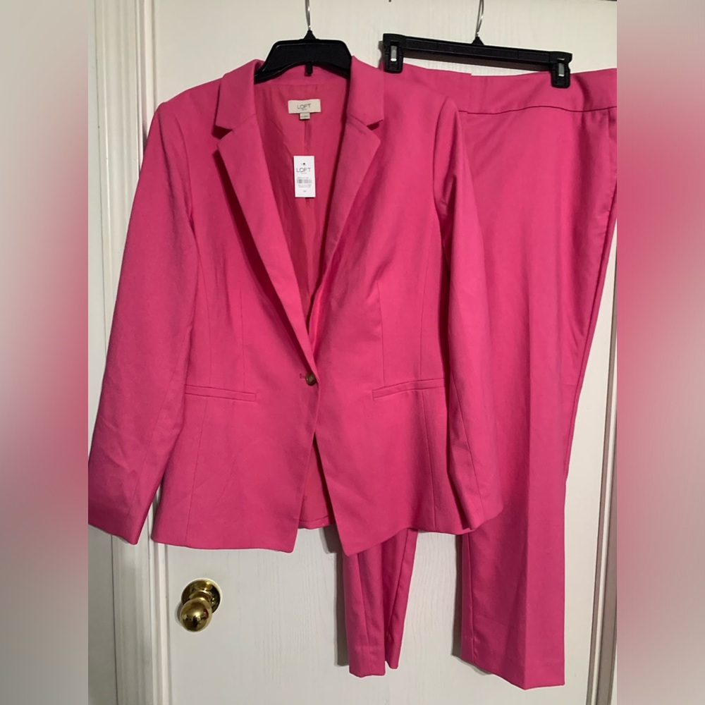 Loft 2pc Pink Pantsuit Set